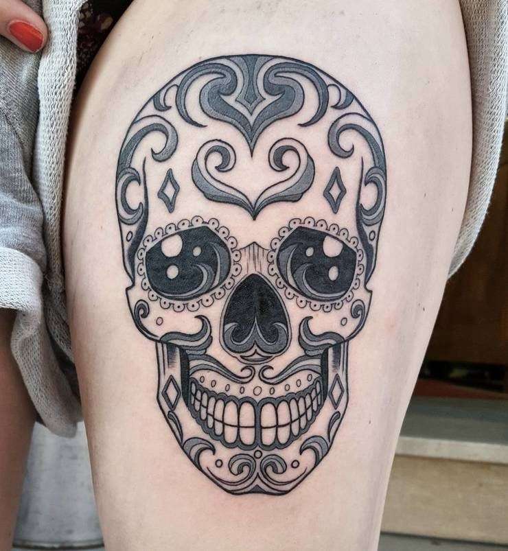 Tatuaje de calavera mexicana