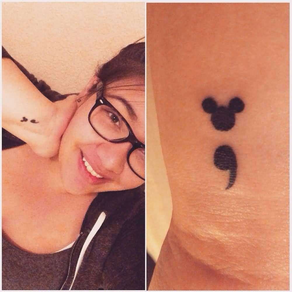 Tatuointi puolipiste Mickey