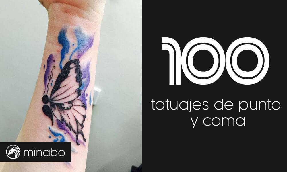 Los 100 mejores diseños de tatuajes de punto y coma