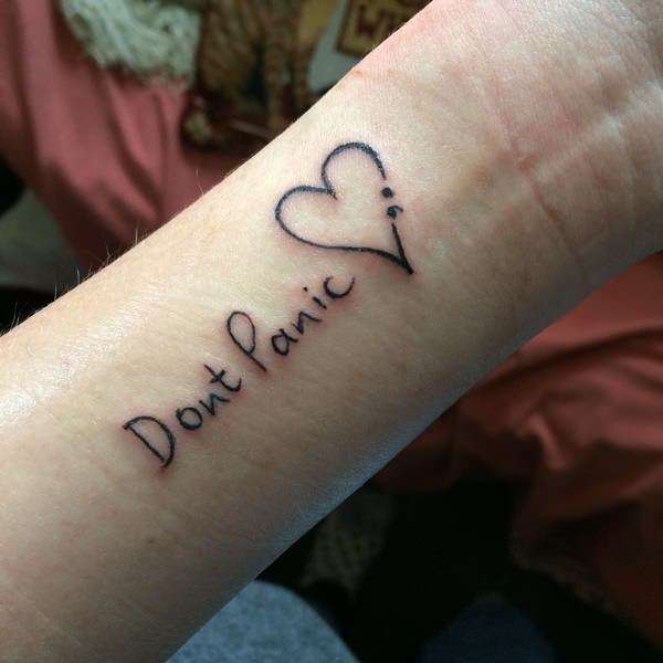 tatuering semikolon panik