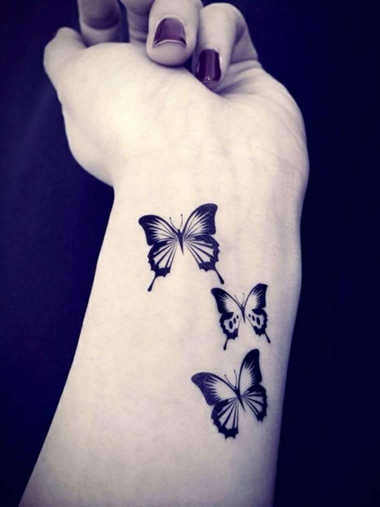 Tatuaje pequeño - mariposas