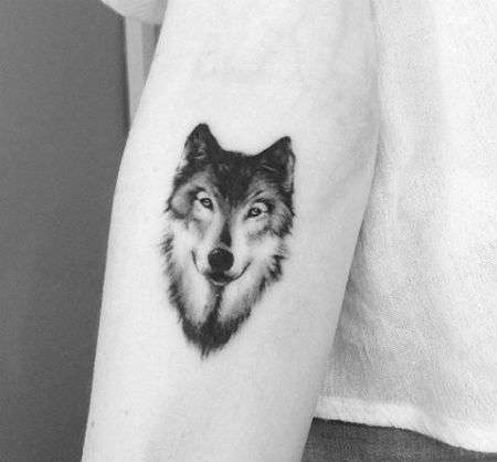 Tatuajes pequeños - lobo