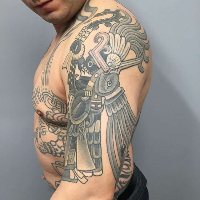 Tatuaje azteca -Huitzilopochtli