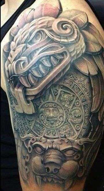 Tatuaje azteca - dioses