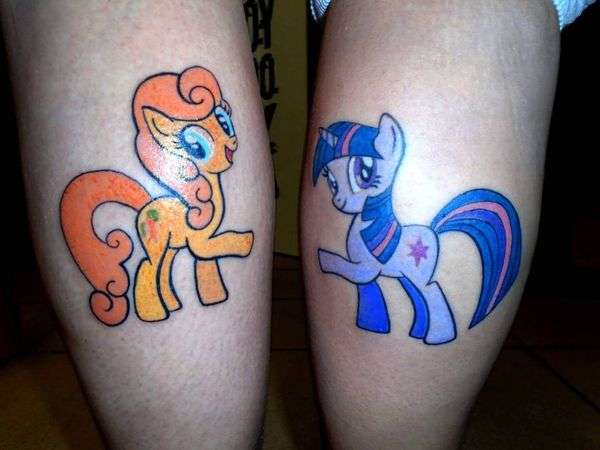 Tatuaje de mejores amigas - My little pony