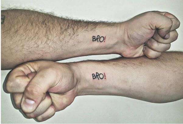 Tatuaje de mejores amigos - Bro