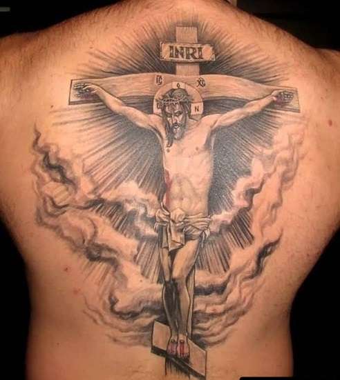 Tatuajes cristianos - Jesucristo crucificado