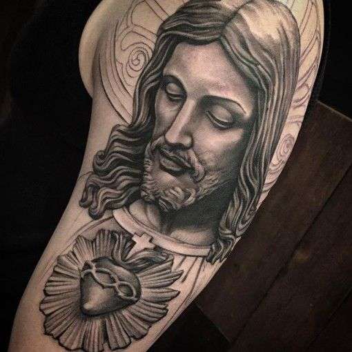 Tatuaje del Sagrado Corazón de Jesús