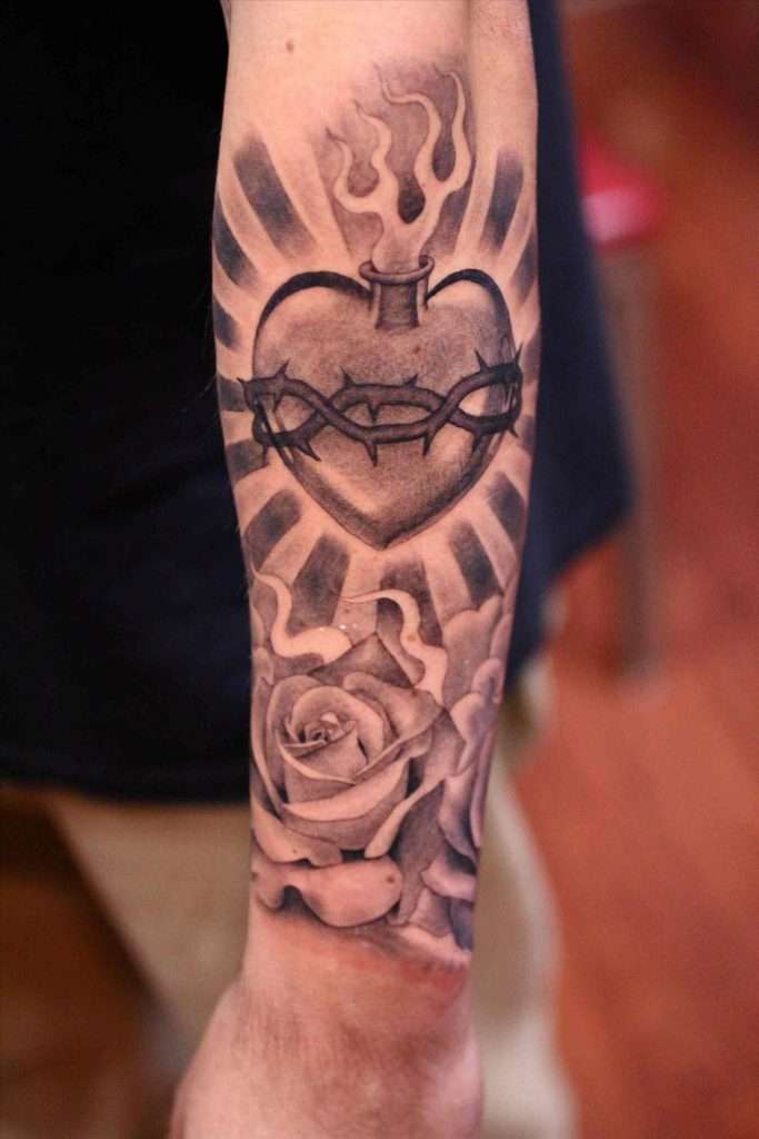 Tatuajes cristianos - Sagrado Corazón