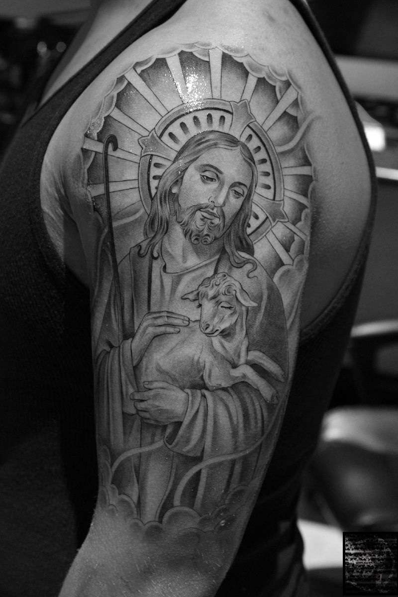 Tatuajes cristianos - Jesús pastor