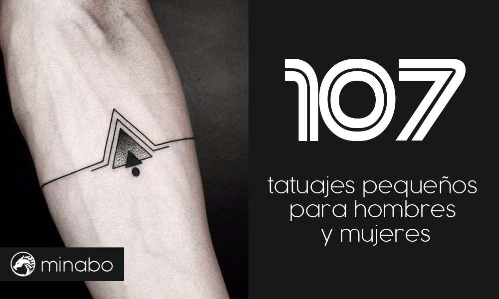 107 buenas ideas de tatuajes pequeños para hombres y mujeres