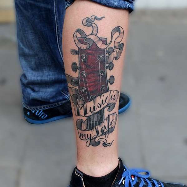 Tatuajes de música: Music is my life