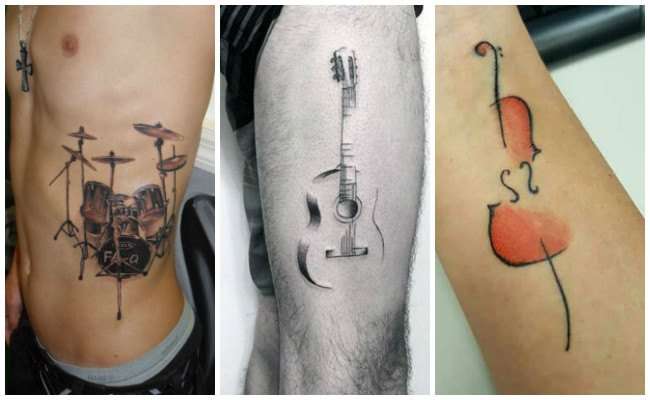Tatuajes de instrumentos musicales