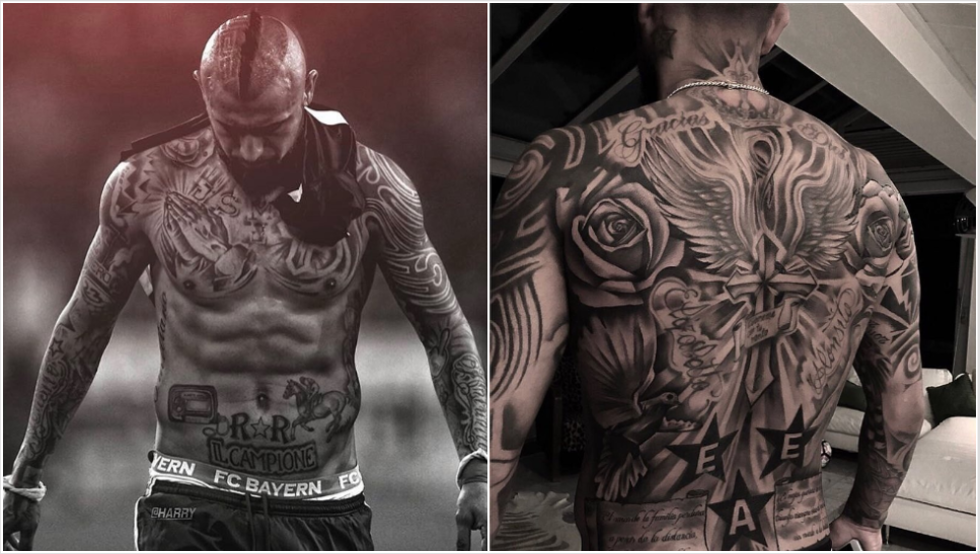 Tatuajes de futbolistas famosos: Arturo Vidal