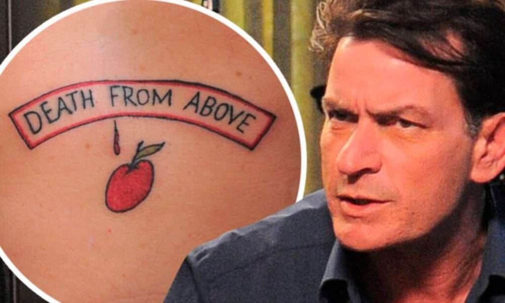Tatuaje de Charlie Sheen