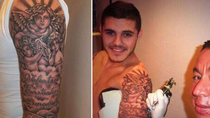 Tatuajes de futbolistas famosos: Mauro Icardi