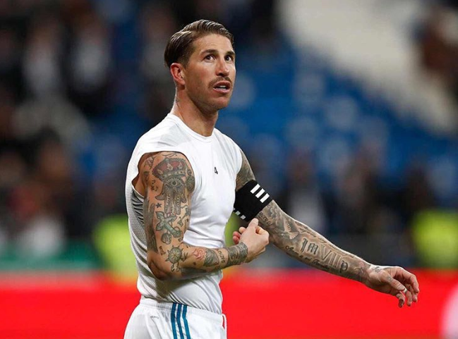 Tatuajes de futbolistas famosos: Sergio Ramos