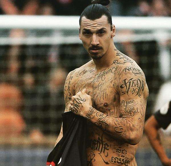 Tatuajes de futbolistas famosos: Zlatan Ibrahimovic