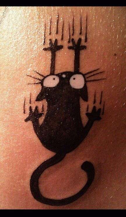 Funny tattoos: cat