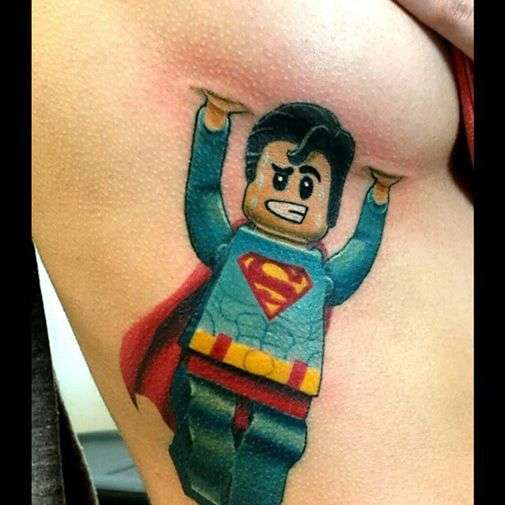 Funny Tattoos: Superman Lego
