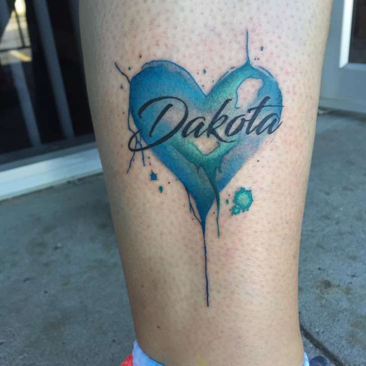 Tatuaje de corazón - Dakota
