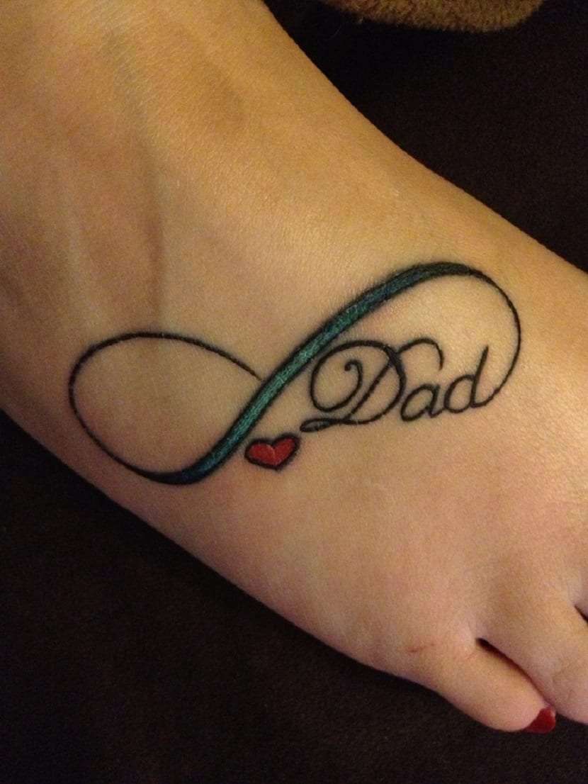Tatuaje de infinito Dad