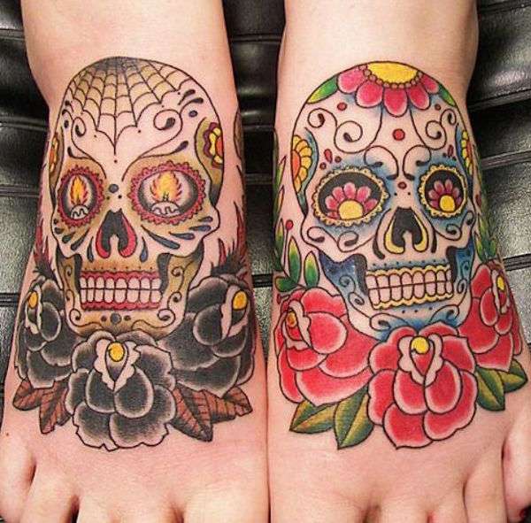 Tatuaje de calaveras mexicanas