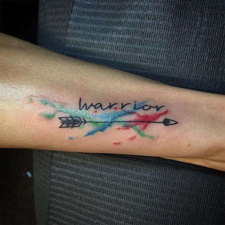 Tatuaje de flecha - guerrero
