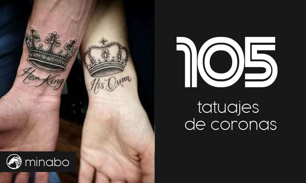 105 preciosos tatuajes de coronas que te encantarán