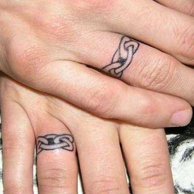 Tatuajes en los dedos: anillos 