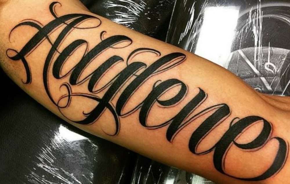Letras para tatuajes trazo grueso