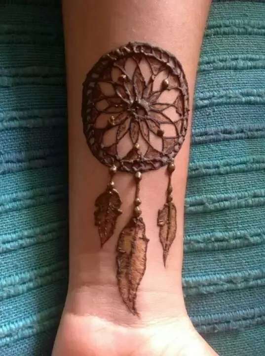 Tatuaje de henna: atrapasueños