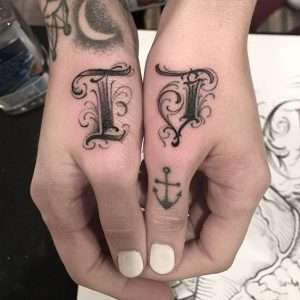 Tatuaje de letras