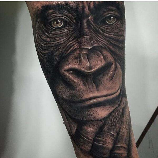 Tatuajes de animales: gorila