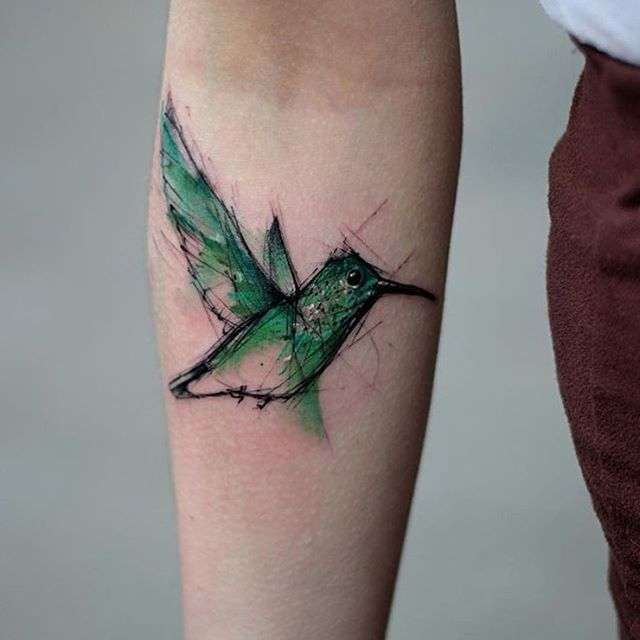 Tatuajes de animales: colibrí
