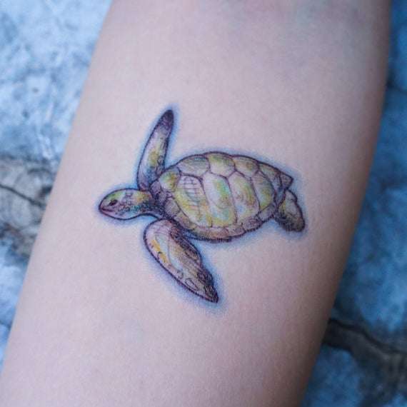 Tatuajes de animales: tortuga marina