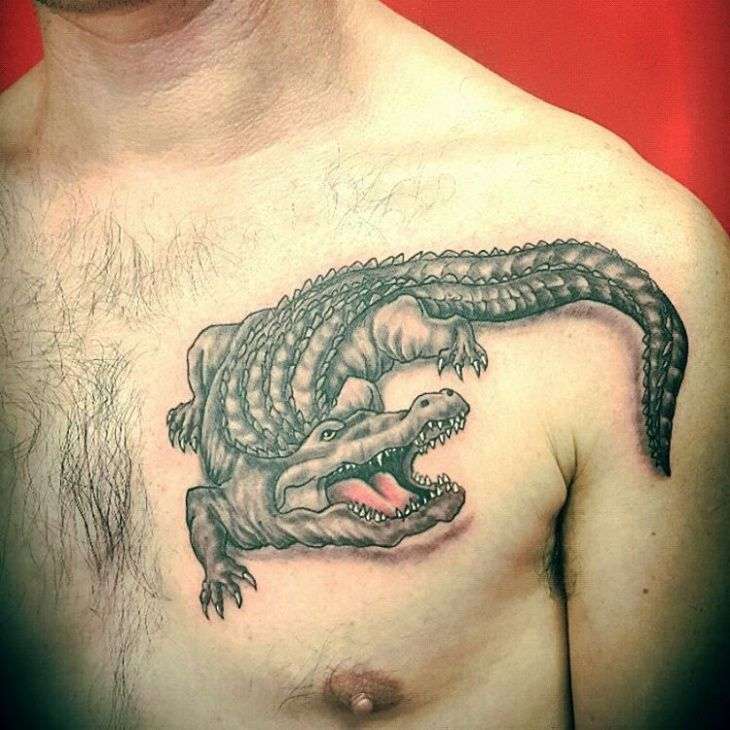 Tatuajes de animales: cocodrilo