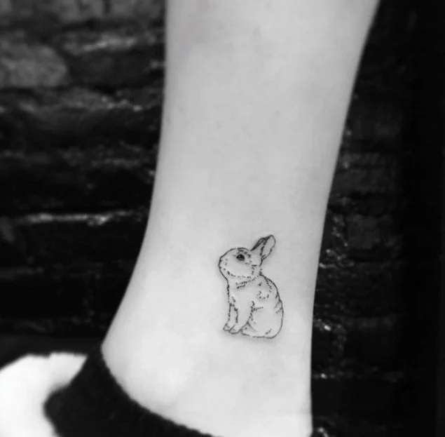Tatuajes de animales: conejo pequeño