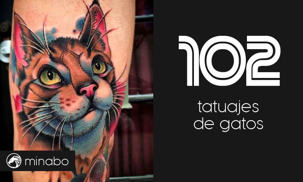 102 hermosos tatuajes de gatos y sus significados
