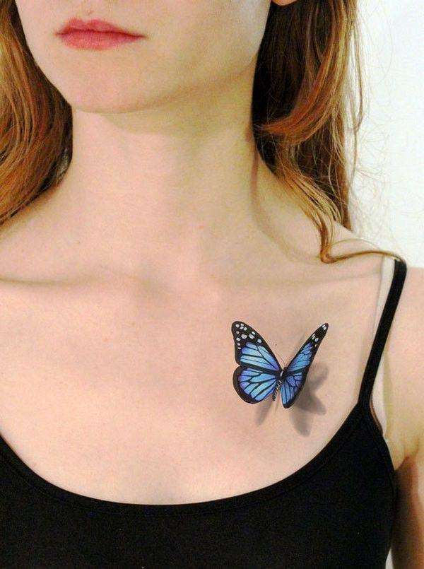 Tatuajes 3D: mariposa