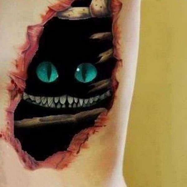 Tatuajes 3D: gato