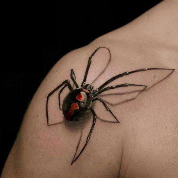 Tatuajes 3D: araña