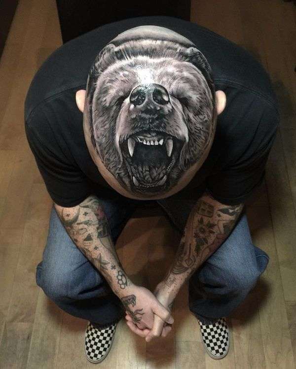 Tatuajes 3D: oso