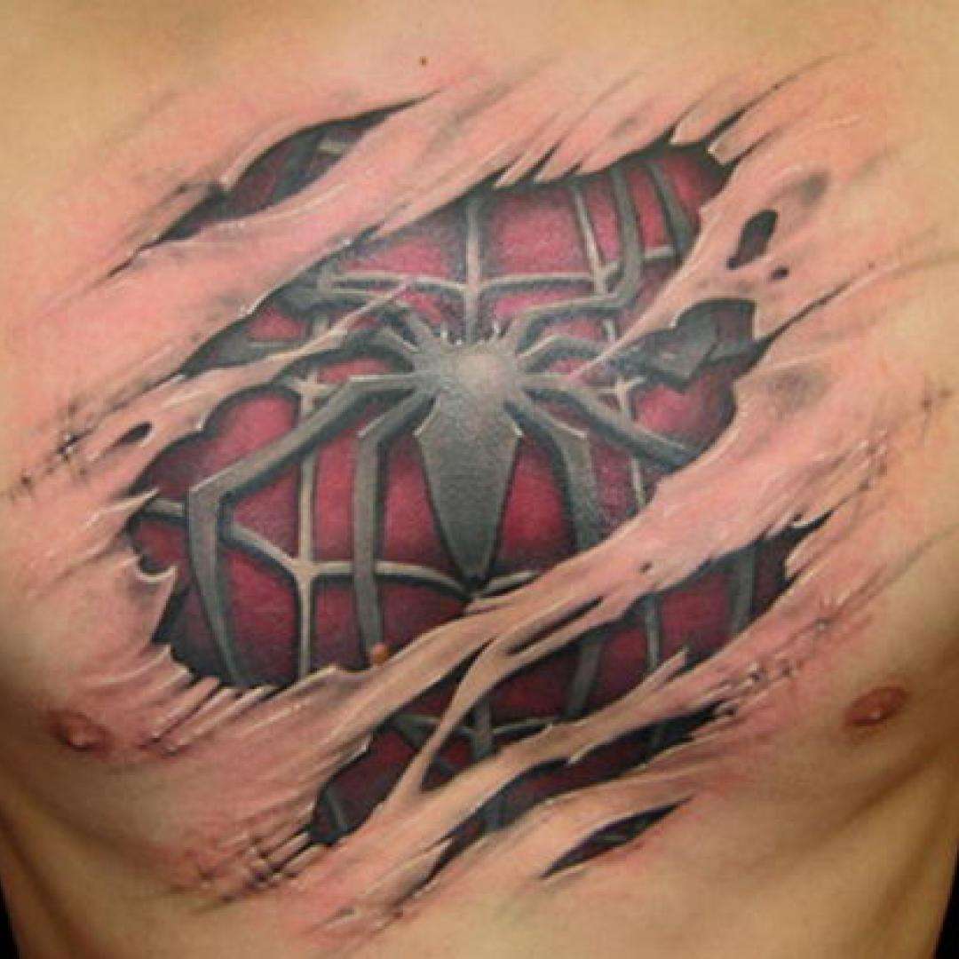 Tatuajes 3D: Hombre Araña