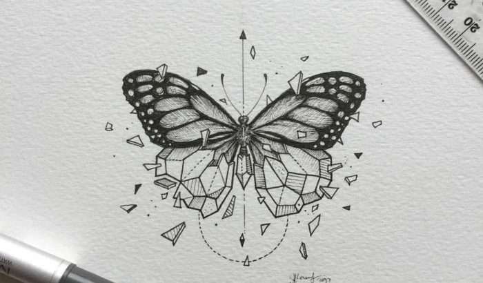 Dibujos de tatuajes: mariposa