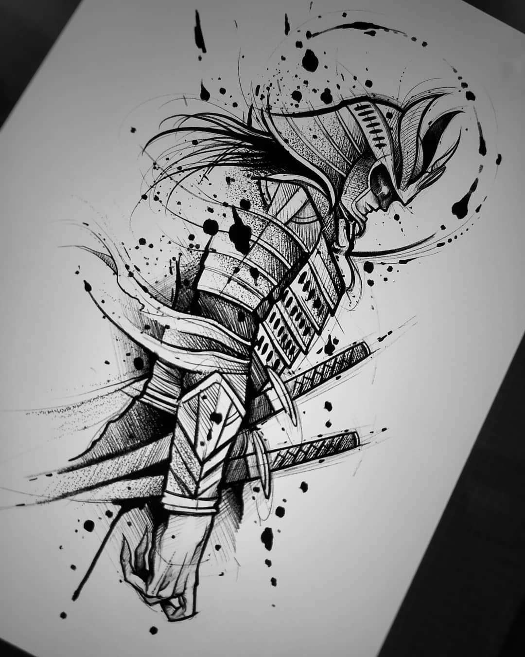 Dibujos de tatuajes: guerrero
