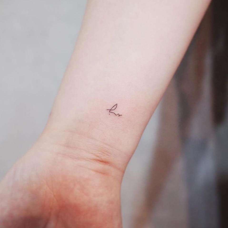Tatuajes minimalistas: palabra