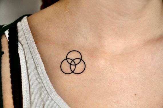 Tatuajes minimalistas: círculos