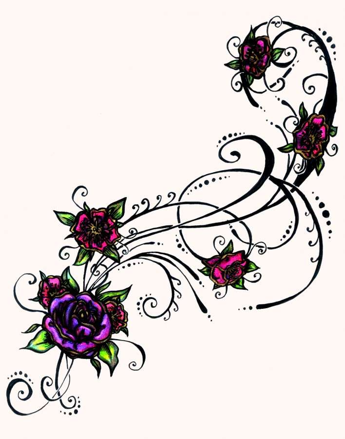 Dibujos de tatuajes: flores
