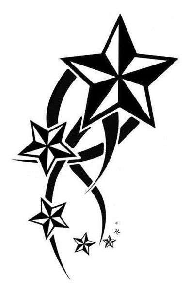 Dibujos de tatuajes: estrellas náuticas